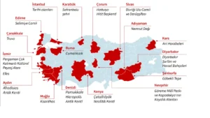 Turkiyenin UNESCO Miraslari Haritasi 1