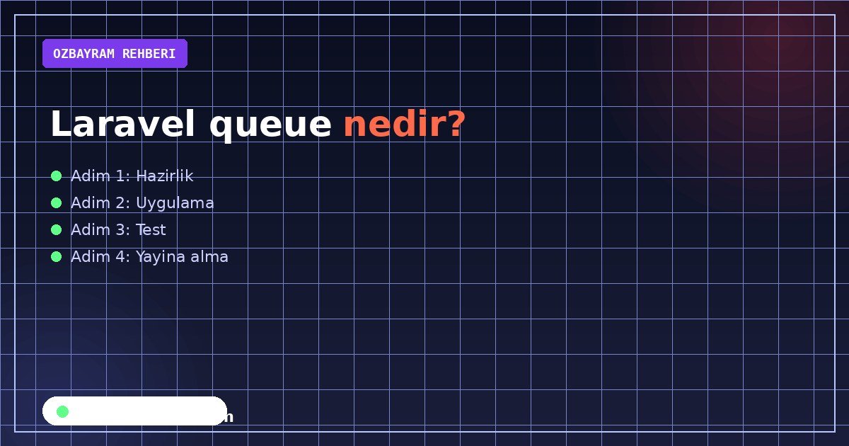 Laravel queue nedir?