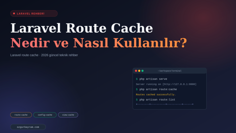 Laravel Route Cache Nedir ve Nasıl Kullanılır?