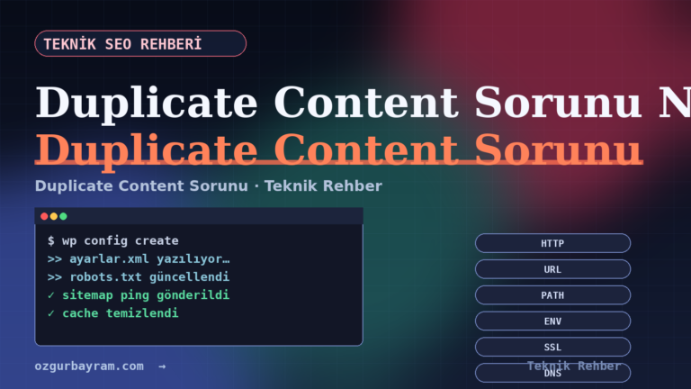 Duplicate Content Sorunu Nasıl Çözülür?