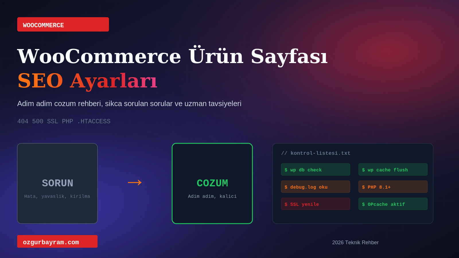 WooCommerce Ürün Sayfası SEO Ayarları