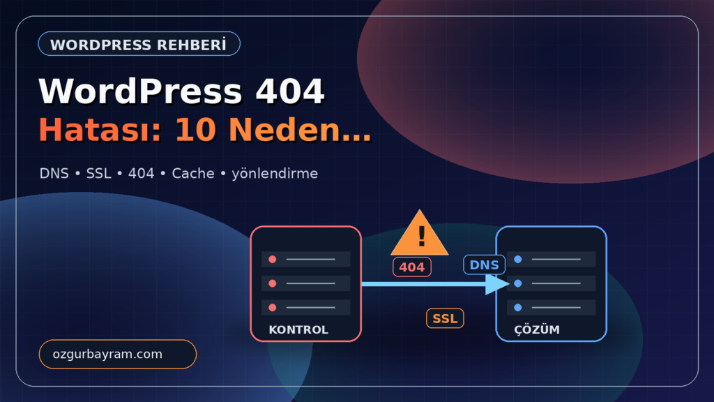 WordPress 404 Hatası: 10 Neden ve Kalıcı Çözüm Yolu