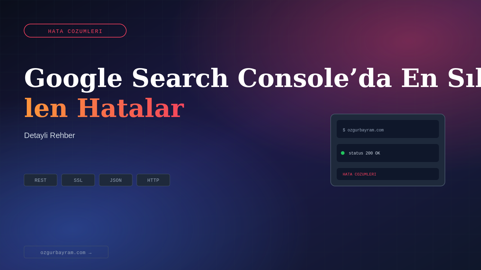 Google Search Console’da En Sık Görülen Hatalar