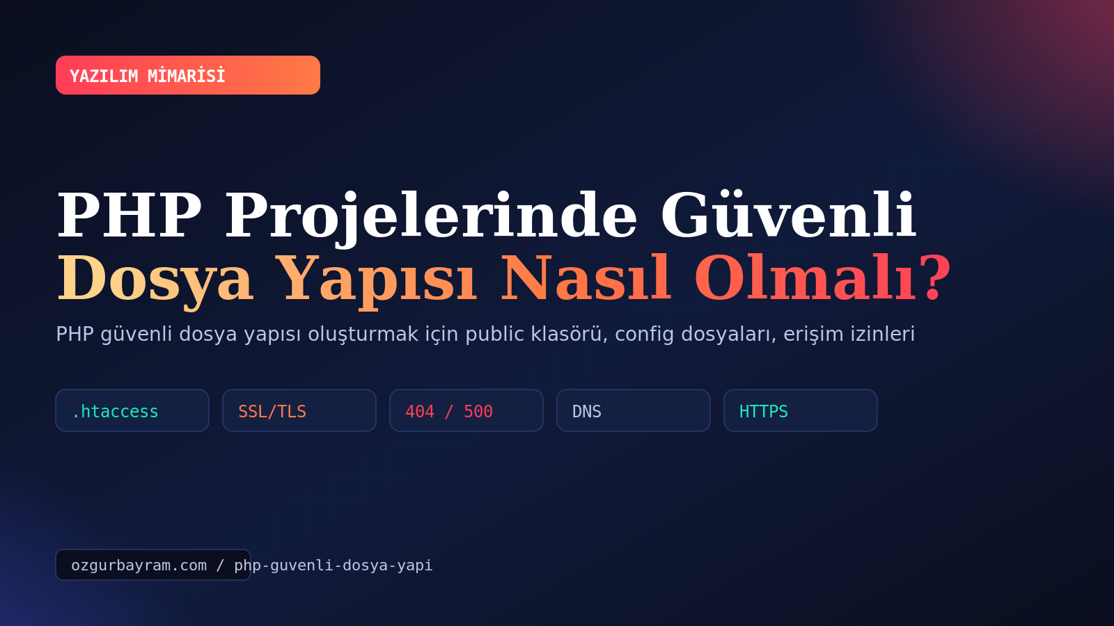 PHP Projelerinde Güvenli Dosya Yapısı Nasıl Olmalı?