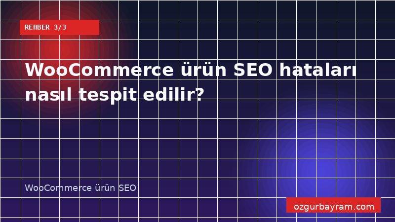 WooCommerce ürün SEO hataları nasıl tespit edilir?