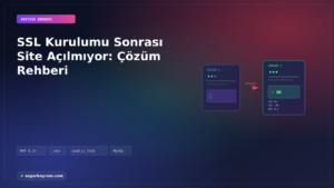 SSL Kurulumu Sonrası Site Açılmıyor: Çözüm Rehberi