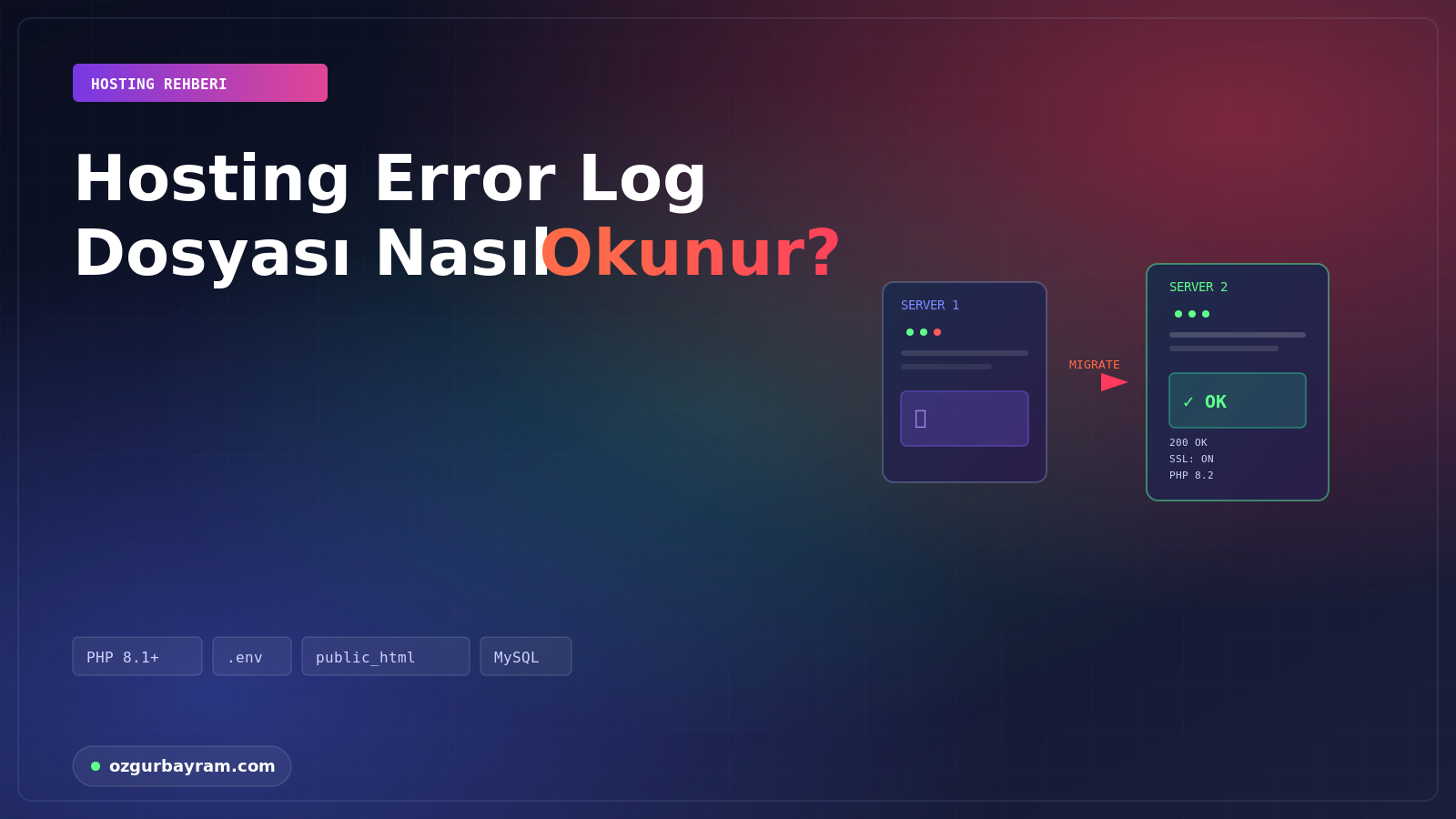 Hosting Error Log Dosyası Nasıl Okunur?