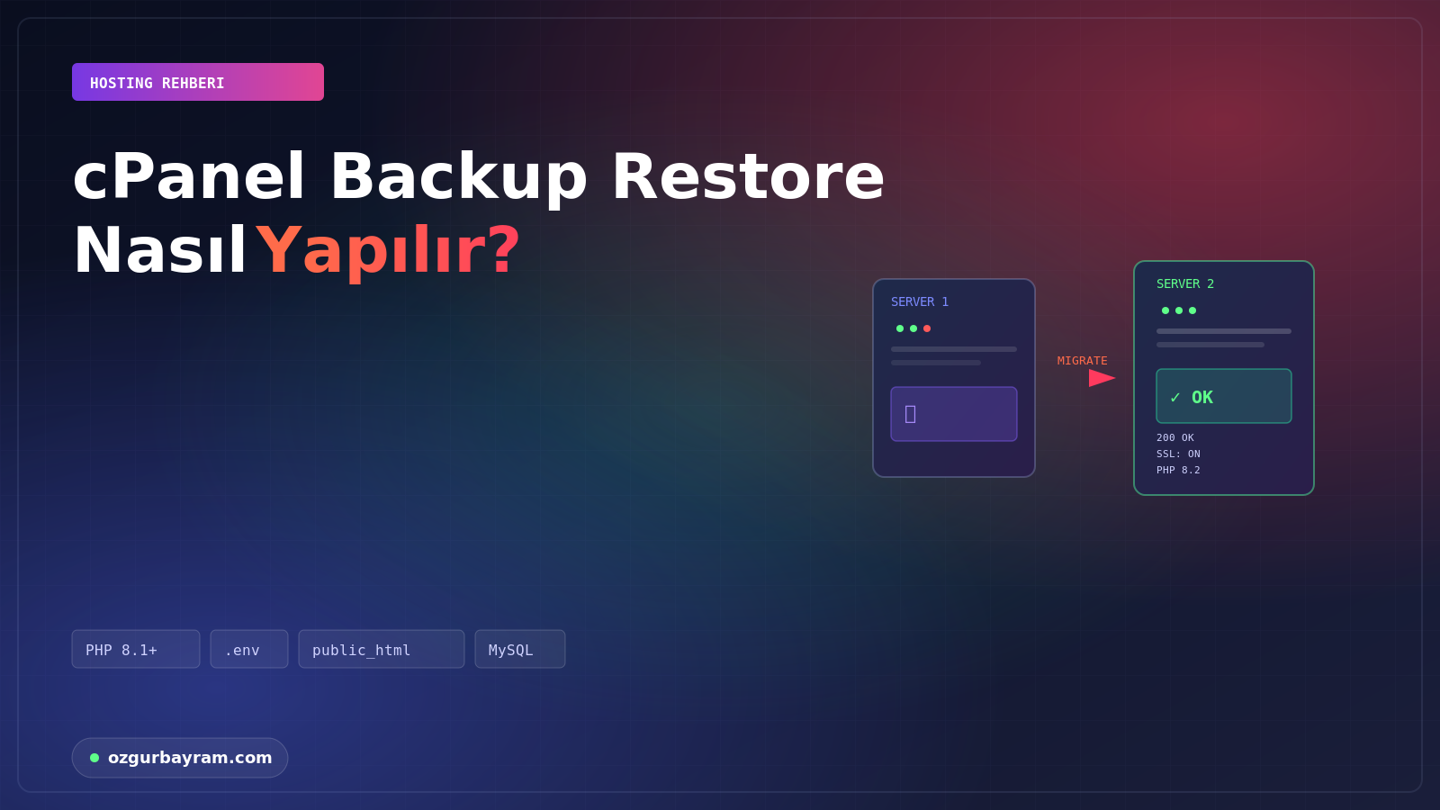cPanel Backup Restore Nasıl Yapılır?