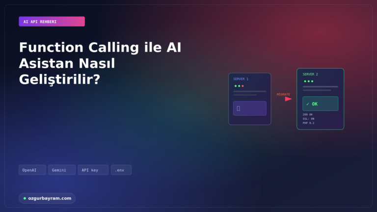Function Calling ile AI Asistan Nasıl Geliştirilir?