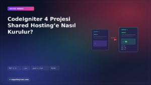 CodeIgniter 4 Projesi Shared Hosting’e Nasıl Kurulur?