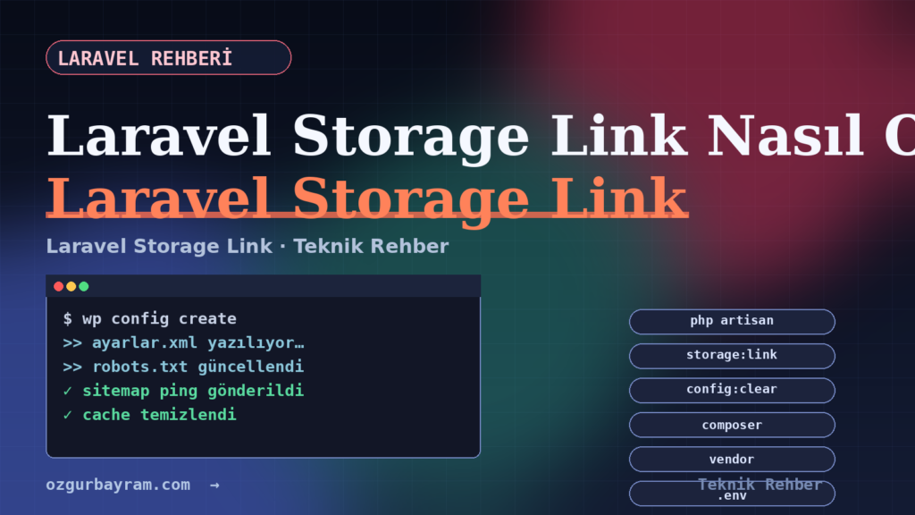 Laravel Storage Link Nasıl Oluşturulur?