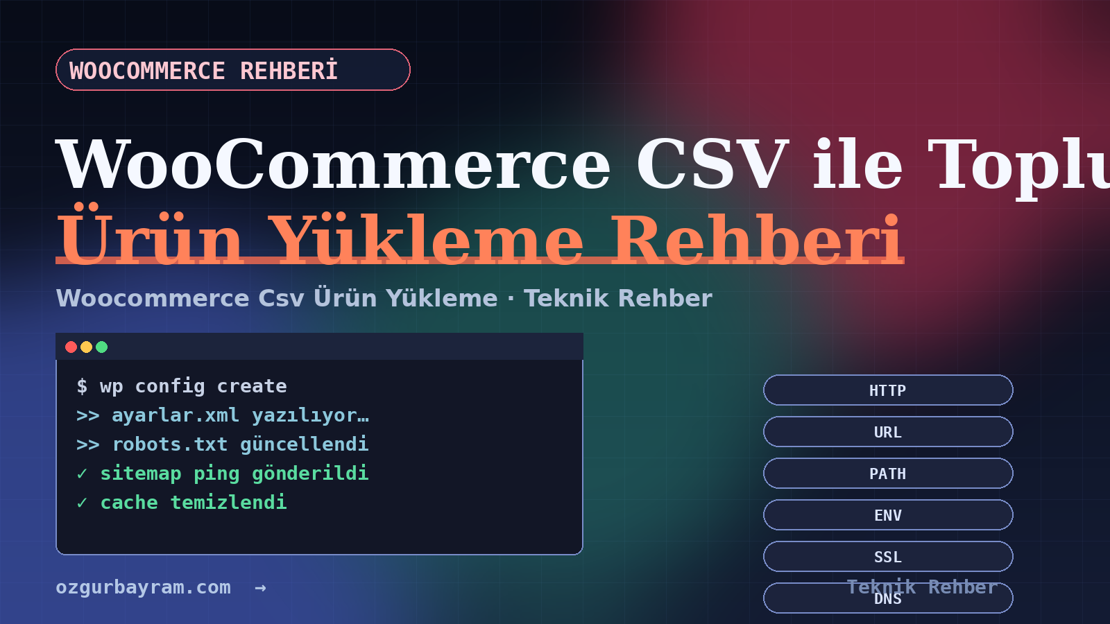 WooCommerce CSV ürün yükleme
