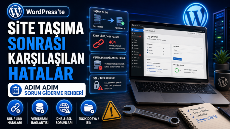 WordPress’te Site Taşıma Sonrası Karşılaşılan Hatalar