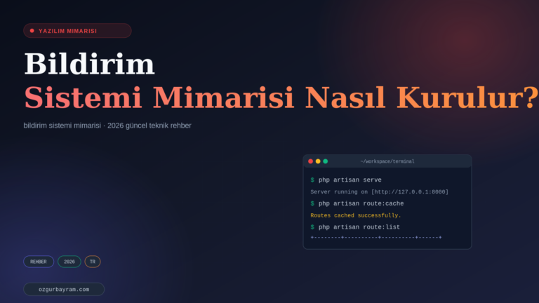 Bildirim Sistemi Mimarisi Nasıl Kurulur?