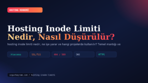 Hosting Inode Limiti Nedir, Nasıl Düşürülür?
