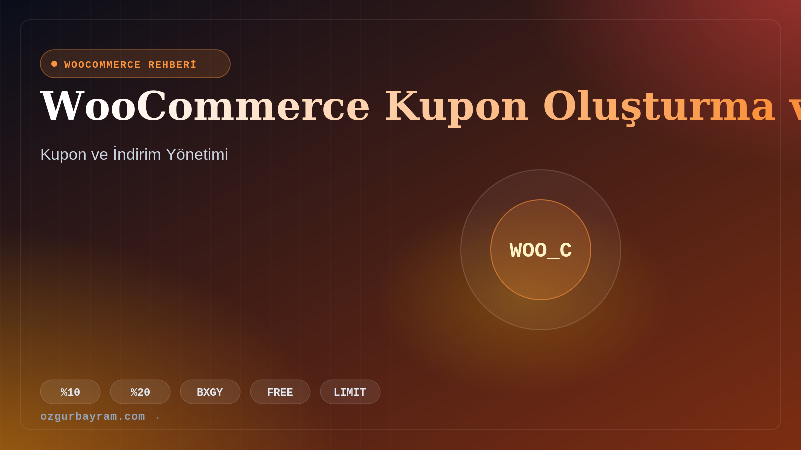 WooCommerce Kupon Oluşturma ve İndirim Ayarları
