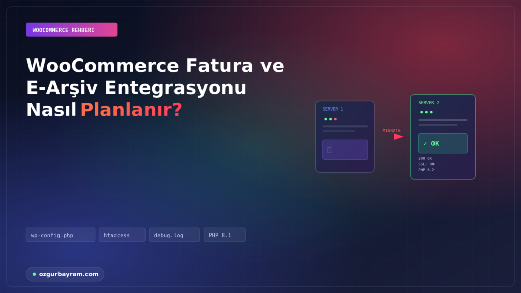 WooCommerce Fatura ve E-Arşiv Entegrasyonu Nasıl Planlanır?