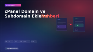 cPanel Domain ve Subdomain Ekleme Rehberi