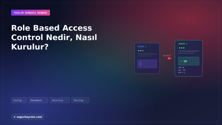 Role Based Access Control Nedir, Nasıl Kurulur?