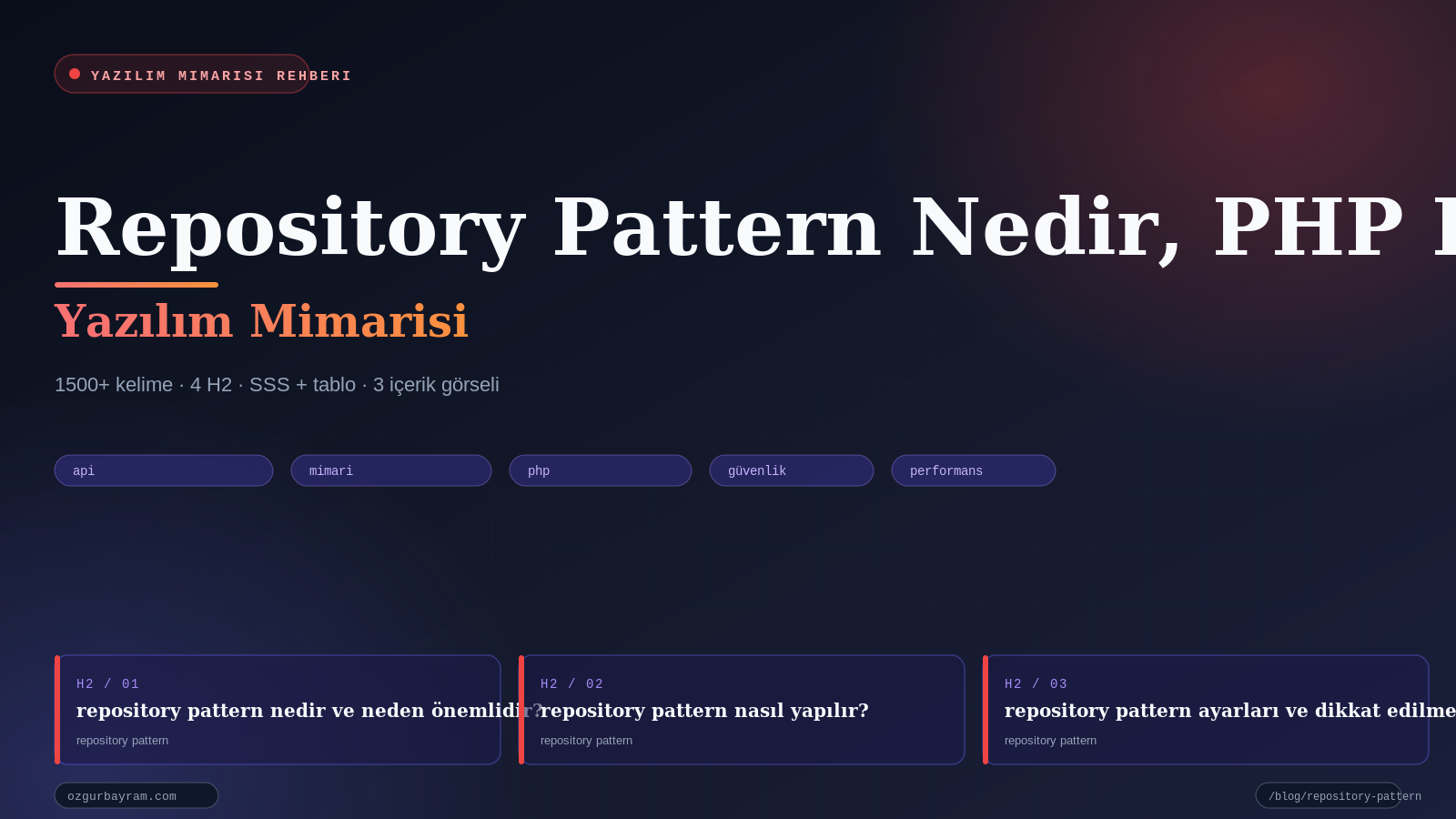 Repository Pattern Nedir, PHP Projelerinde Nasıl Kullanılır? - kapak görseli