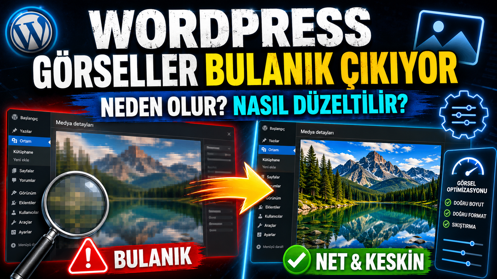 WordPress görseller bulanık çıkıyor