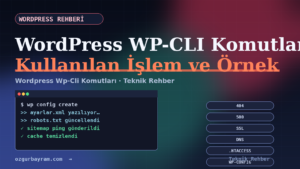 WordPress WP-CLI komutları