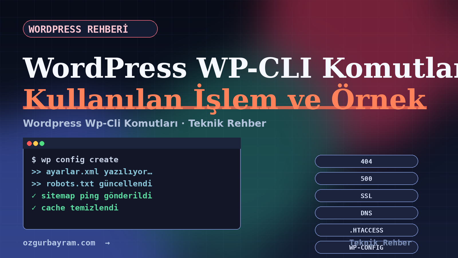 WordPress WP-CLI komutları